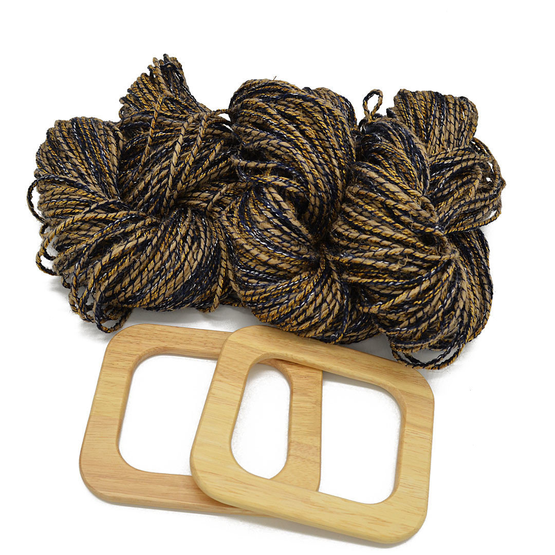 JUTE-03/ BLUE - Multicolor Blue